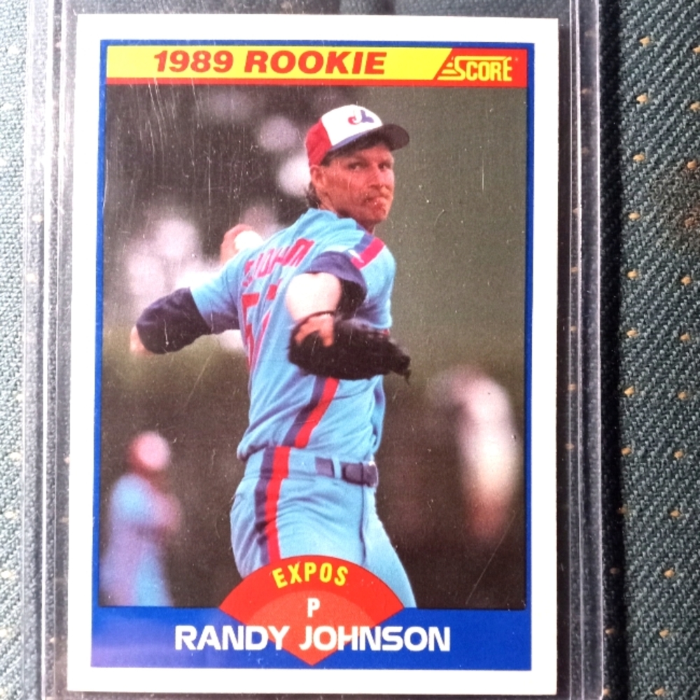 Randy Johnson score 1989 rookie baseball card